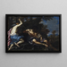 Mercury killing Argus - Girolamo Troppa — framed artwork on a wall