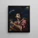 Saint Jean-Baptiste - Girolamo Troppa — framed artwork on a wall