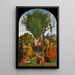 Virgin and Child with saints - Girolamo dai Libri — framed artwork on a wall