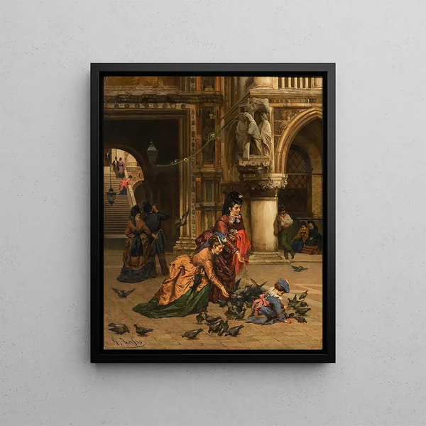 on Saint Mark's Square - Giuliano Zasso — framed artwork on a wall
