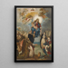 Remise du rosaire - Giulio Cesare Angeli — framed artwork on a wall
