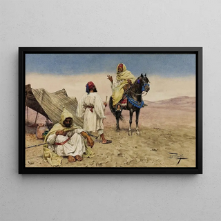 Desert Nomads - Giulio Rosati — framed artwork on a wall