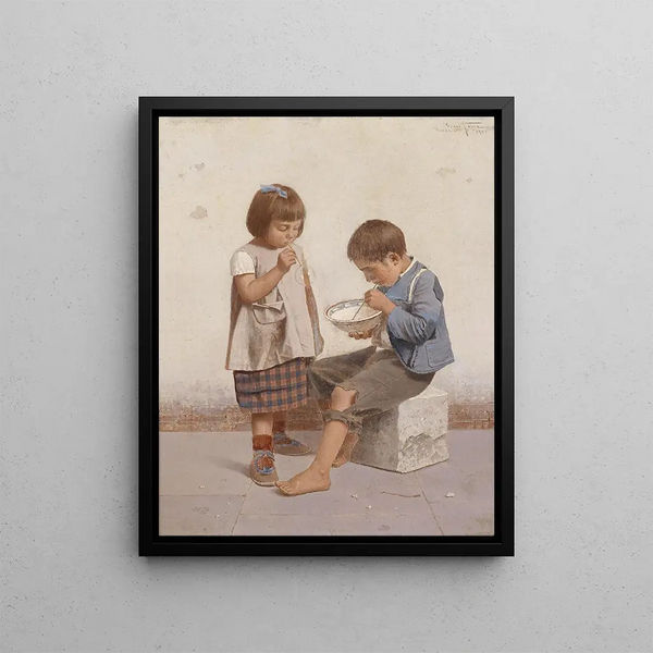 Soap Bubbles - Giulio del Torre — framed artwork on a wall
