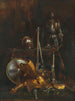 a Still Life with Armor Elements and Firearms - Giuseppe Adolfo Feragutti Visconti — artwork view