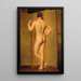 Male nude painting - Giuseppe Agujari — framed artwork on a wall