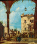 A caprice architectural with figures - Giuseppe Bernardino Bison — artwork view