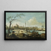 Caprice with view of Padua - Giuseppe Bernardino Bison — framed artwork on a wall