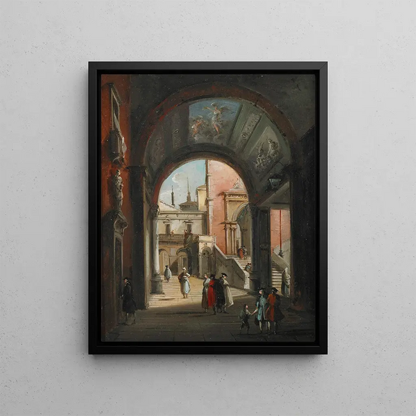 Portico - Giuseppe Bernardino Bison — framed artwork on a wall