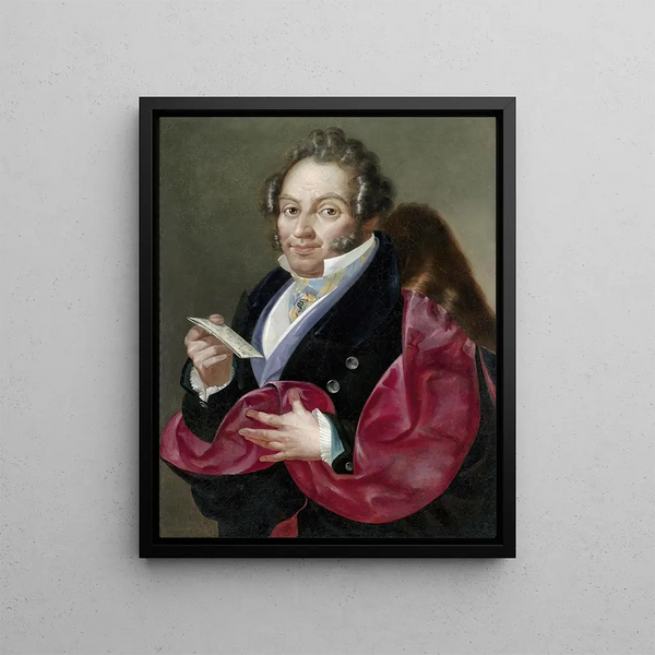 Portrait of a Gentleman - Giuseppe Bernardino Bison — framed artwork on a wall