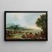 L'inondation de la rivière Tagliamento - Giuseppe Bernardino Bison — framed artwork on a wall