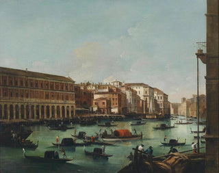 Venice, the Grand Canal with new buildings - Giuseppe Bernardino Bison — artwork view