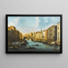 Venice, the Grand Canal with the Rialto Bridge - Giuseppe Bernardino Bison — framed artwork on a wall