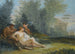 Venus and Cupid with a Satyr in a Classical Landscape - Giuseppe Bernardino Bison — artwork view