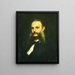 Portrait Painting of Gian Giacomo Poldi Pezzoli - Giuseppe Bertini — framed artwork on a wall