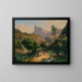 The Abduction of the Duchess of Geneva by Thomas de Savoie - Giuseppe Bisi — framed artwork on a wall