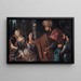 Esther before Ahasuerus - Giuseppe Bonati — framed artwork on a wall