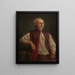 Portrait of a Cleric - Giuseppe Cades — framed artwork on a wall