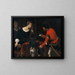 Caterina Cornaro, Queen of Cyprus, receiving a letter from the Council - Giuseppe Caletti — framed artwork on a wall