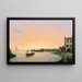 Chioggia before sunrise - Giuseppe Canella — framed artwork on a wall