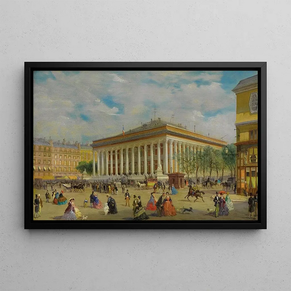 La Bourse - Giuseppe Canella — framed artwork on a wall