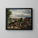 La barrière de la rue Royale à Montmartre - Giuseppe Canella — framed artwork on a wall