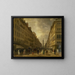 La rue de la Paix - Giuseppe Canella — framed artwork on a wall