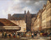 La rue des Prouvaires and the Saint-Eustache church - Giuseppe Canella — artwork view