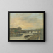Le Palais Bourbon et le pont Louis XVI, pont de la Concorde - Giuseppe Canella — framed artwork on a wall