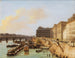 Paris, view of the passerelle des Arts and the Louvre - Giuseppe Canella — artwork view