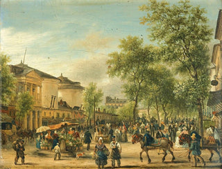 View of Paris on Boulevard Montmartre - Giuseppe Canella — artwork view