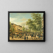 View of Paris on Boulevard Montmartre - Giuseppe Canella — framed artwork on a wall