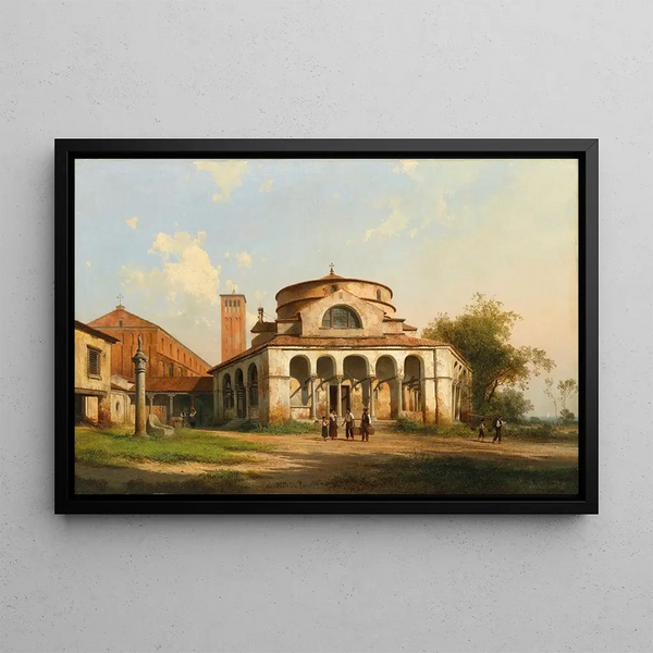 La Basilique de Torcello et Santa Fosca Torcello Venise - Giuseppe Canella — framed artwork on a wall