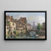 Vue de Rouen - Giuseppe Canella — framed artwork on a wall