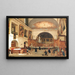 View of the Saint-Jean-Sainte-Croix Church in Paris - Giuseppe Canella — framed artwork on a wall