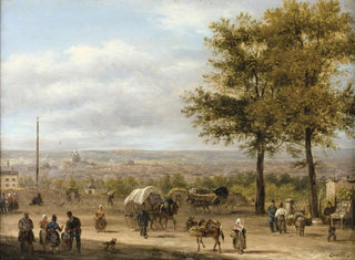 View of the Heights of Paris - Giuseppe Canella — artwork view