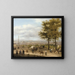 View of the Heights of Paris - Giuseppe Canella — framed artwork on a wall