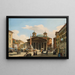 View of the Pantheon, Rome - Giuseppe Canella — framed artwork on a wall