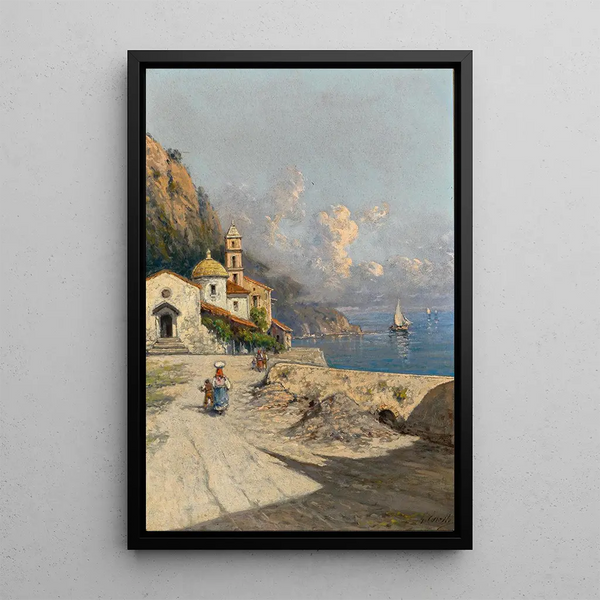 Partie d'Italie - Giuseppe Carelli — framed artwork on a wall