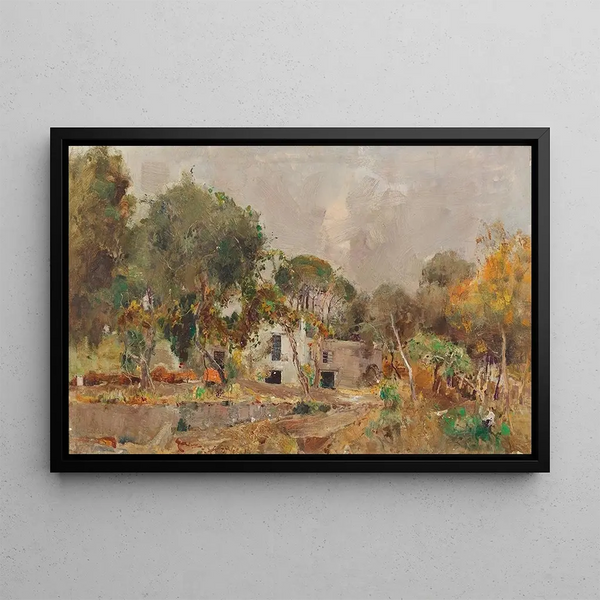 House in Torre del Greco - Giuseppe Casciaro — framed artwork on a wall