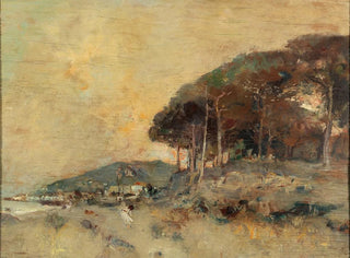 Mediterranean Coast at Dusk - Giuseppe Casciaro — artwork view