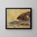 Mediterranean Coast at Dusk - Giuseppe Casciaro — framed artwork on a wall