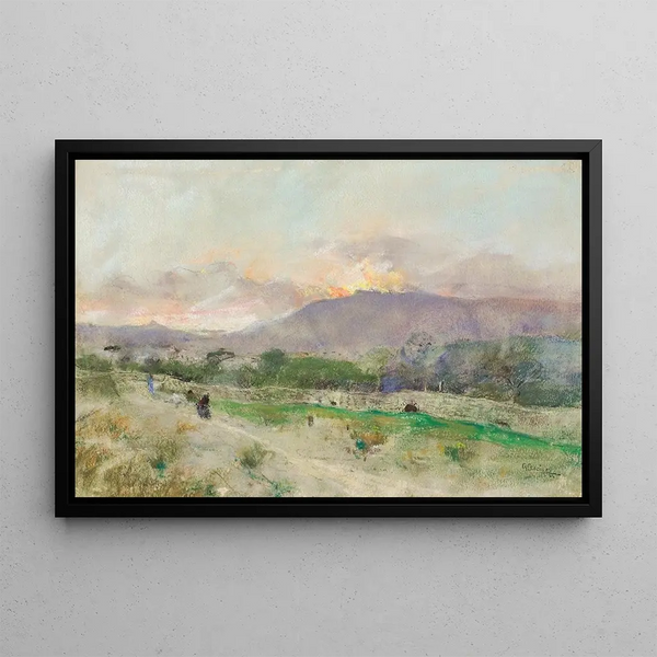 Naples - Giuseppe Casciaro — framed artwork on a wall
