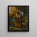 Saint François en prière - Giuseppe Cesari — framed artwork on a wall