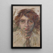 Portrait of the painter Paradisi - Giuseppe Cominetti — framed artwork on a wall