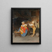 The Little Musician - Giuseppe Costantini — framed artwork on a wall