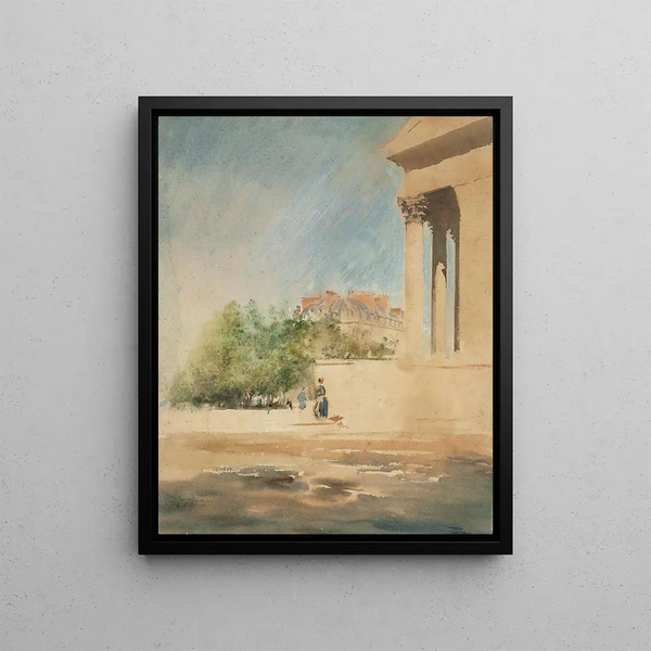 Lieux de la Madeleine - Giuseppe De Nittis — framed artwork on a wall