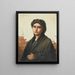 Portrait of a Girl - Giuseppe Ghedina — framed artwork on a wall
