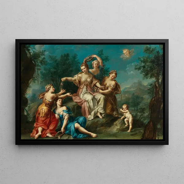 Allegory of Spring - Giuseppe Marchesi — framed artwork on a wall