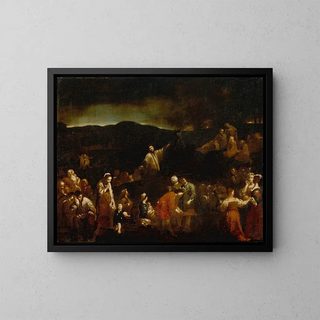 La Mission - Giuseppe Maria Crespi — framed artwork on a wall