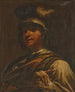 Young man wearing a feathered helmet - Giuseppe Maria Crespi — artwork view